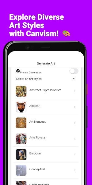 AI Artwork Generator - Canvism Screenshot 3