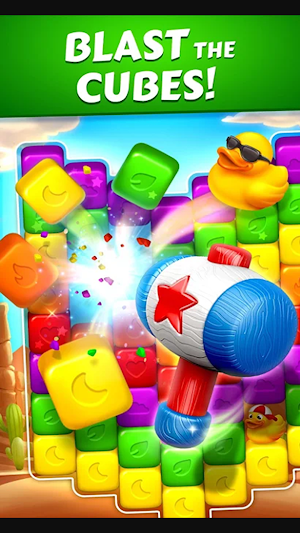 Toon Pet Adventure : Bomb Blast & Toy Cubes Puzzle Screenshot 0