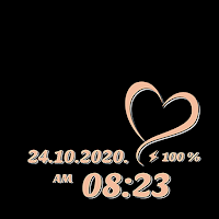 Rose gold heart