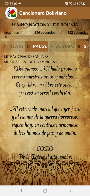 Cancionero Boliviano Screenshot 3