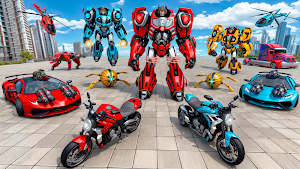 Wolf Robot Transform Car Games Screenshot 0