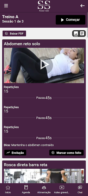 Simone Santos Personal Trainer Screenshot 3