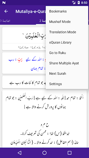 Mutaliya-e-Quran - Word by Word Tarjuma & Tafseer Screenshot 3