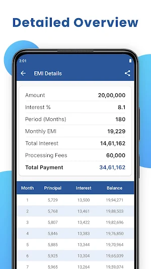 EMI Calculator Screenshot 1