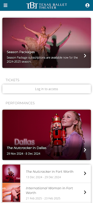 Texas Ballet Theater Screenshot 1