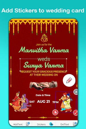 Wedding invitation card maker Screenshot 3