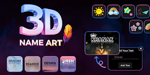 3D Name Art - Text Art Maker Screenshot 0
