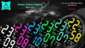 Amser Arlene Digital Watchface Screenshot 3