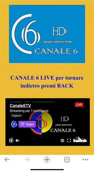 CANALE 6 Screenshot 1