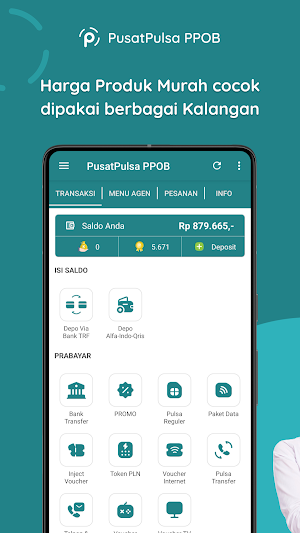 Pusatpulsa: Agen Pulsa Murah Screenshot 1
