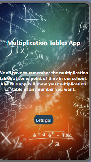 Multiplication Tables by Vanya Screenshot 2