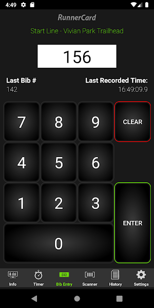 Mobile Timing Screenshot 0