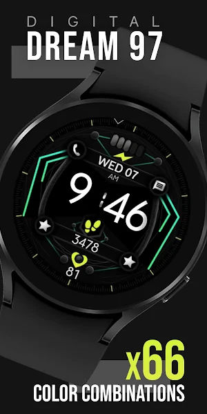 Dream 97 - Digital Watch Face Screenshot 0