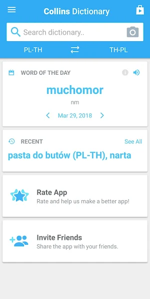 Thai-Polish Dictionary Screenshot 1
