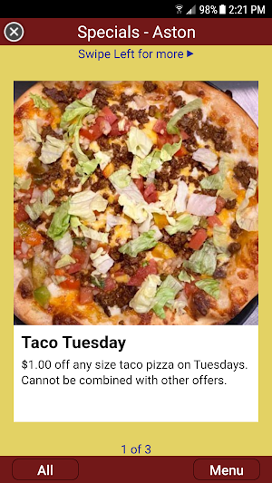 Cocco’s Pizza Aston Screenshot 3