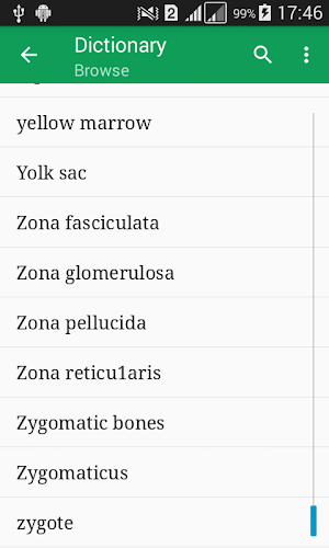 Human Anatomy Dictionary Screenshot 0
