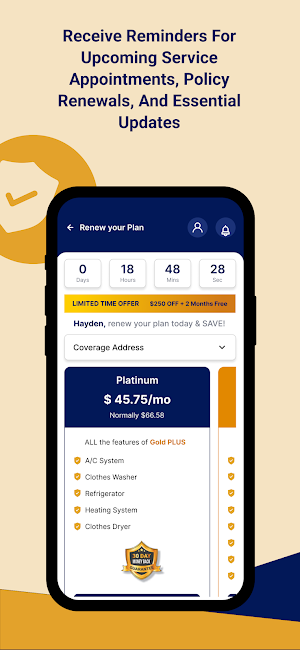 ServicePlus Home Warranty Screenshot 2
