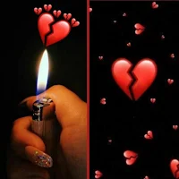خلفيات قلب مجروح اسود