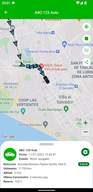 GPS Tracker ICA Screenshot 2