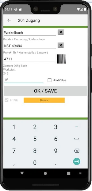 AE Mobile Storage App Screenshot 1