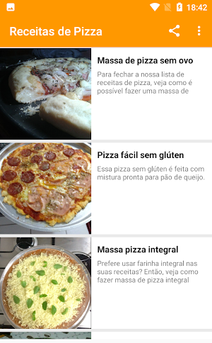 Receita de Pizza Screenshot 3