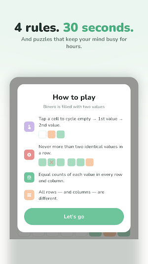 Binero: Binary Sudoku Screenshot 1