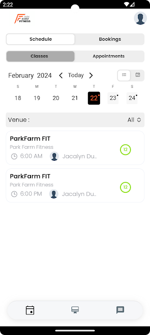 ParkFarm Fitness Screenshot 0