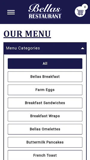 Bellas Restaurant Screenshot 3