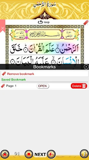 Surah Muzammil - سورة المزمل with Sound Screenshot 3