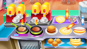 Fast Food Chef Cooking and Serving Screenshot 1