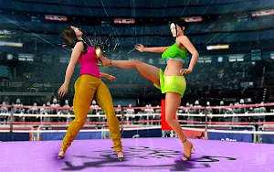 Grand Robot Ring Fighting :Women Wrestling Games Screenshot 1