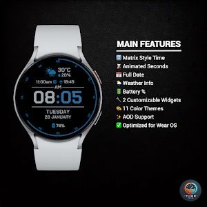 Time Matrix - watch face Screenshot 1
