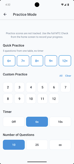 MTC Practice - Child & Teacher Screenshot 2