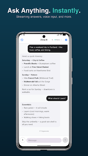 Zima: Offline AI Screenshot 2
