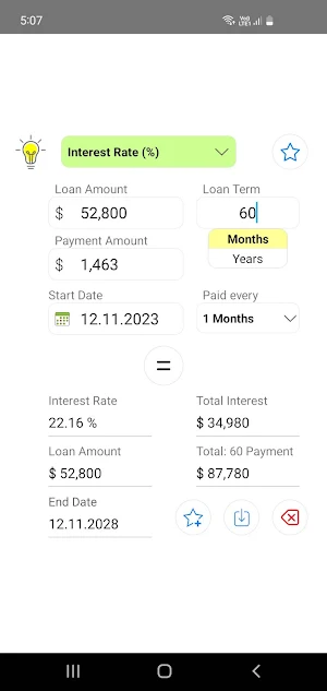 Loan Calculator Screenshot 2