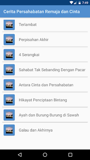 Cerita Persabahatan Remaja dan Cinta Screenshot 1
