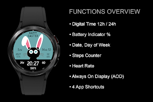 EY38 Easter Bunny Watchface Screenshot 2