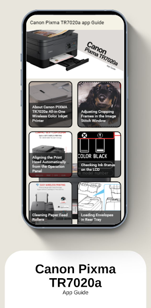 Canon Pixma TR7020a app Guide Screenshot 1