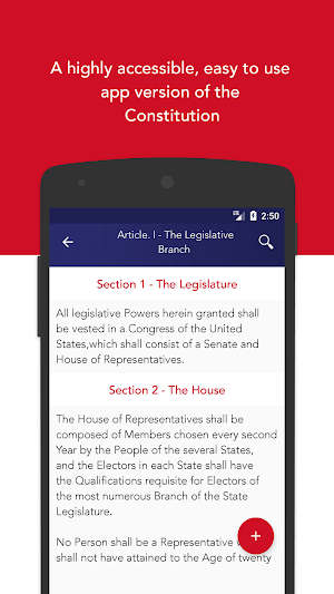 United States Constitution Screenshot 3