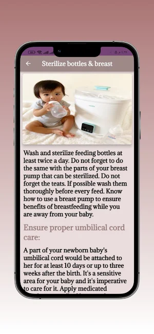 Baby Care Motherhood Guide Screenshot 0
