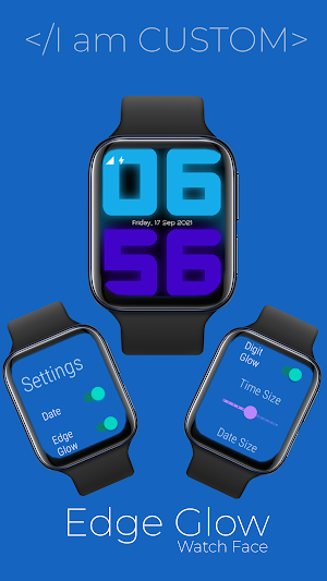 Edge Glow Watch Face Pro Screenshot 3