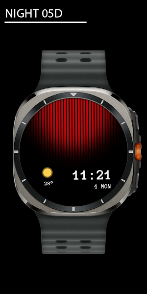 Night 05D - Digital Watch Face Screenshot 0