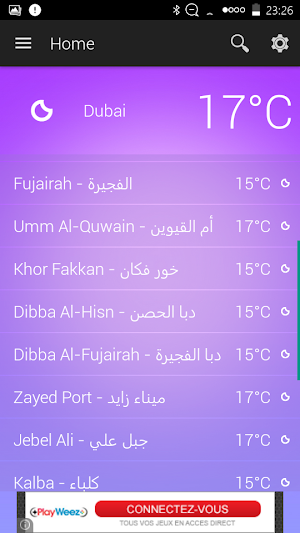 United Arab Emirates Weather Screenshot 1