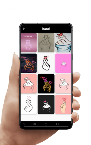 Finger Heart Wallpapers Screenshot 1