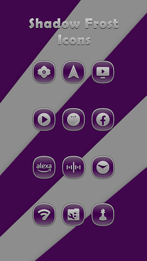 Shadow Frost Purple Icons Screenshot 3