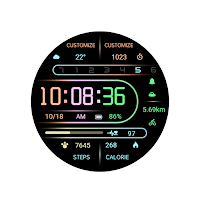 Gradient Light Lines Wear OS