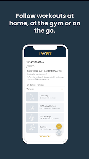 IRV FIT Coaching Screenshot 2