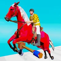 Mounted Horse Fun Run Race 3D