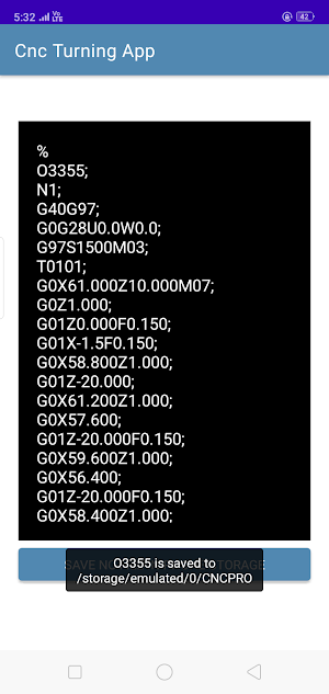 Cnc Turning Programming Application Screenshot 0