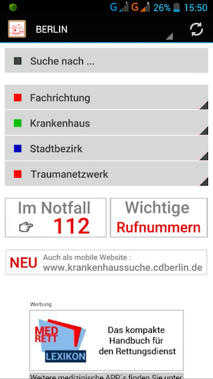 Krankenhaussuche-Berlin Screenshot 0